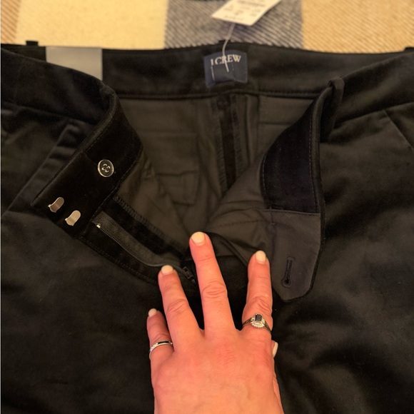 Black Suede Pantsuit J Crew. Size 10. - Picture 9 of 10